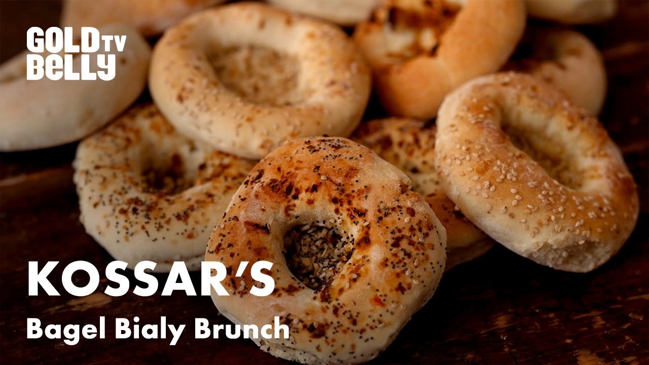 Bagel & Bialy Brunch from the OLDEST Bialy Bakery in America: Kossar's Bagels and Bialys