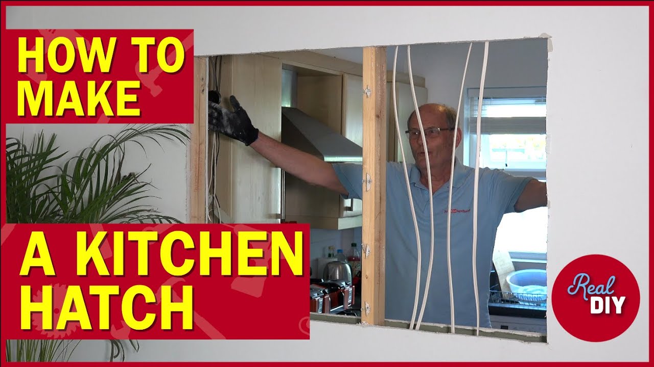 How To Make A Kitchen Hatch, A Hole In A Wall. (#7)
