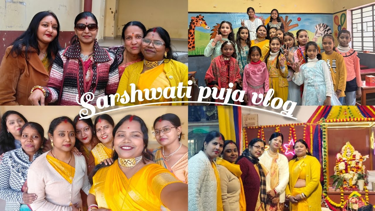Sarshwati puja 2026 #vlog 