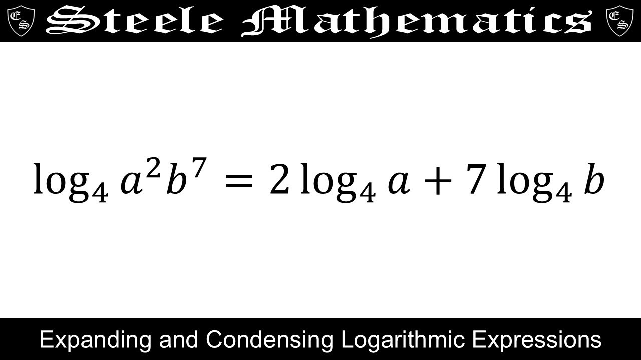 Expanding and Condensing Logarithmic Expressions | Algebra Two | 11th Grade
