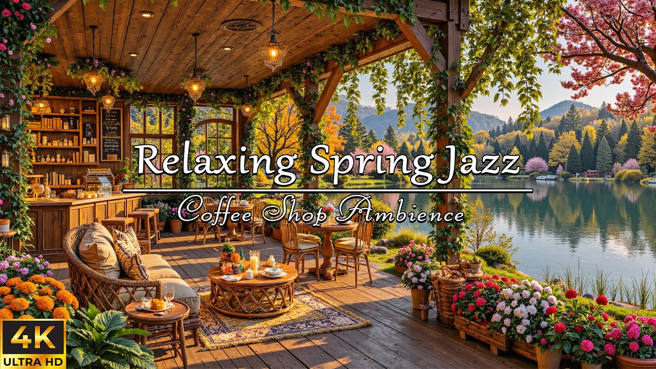 Relaxing Spring Jazz Music   Peaceful Chill Moments at Coffee Shop & Gentle Jazz For Working, Study