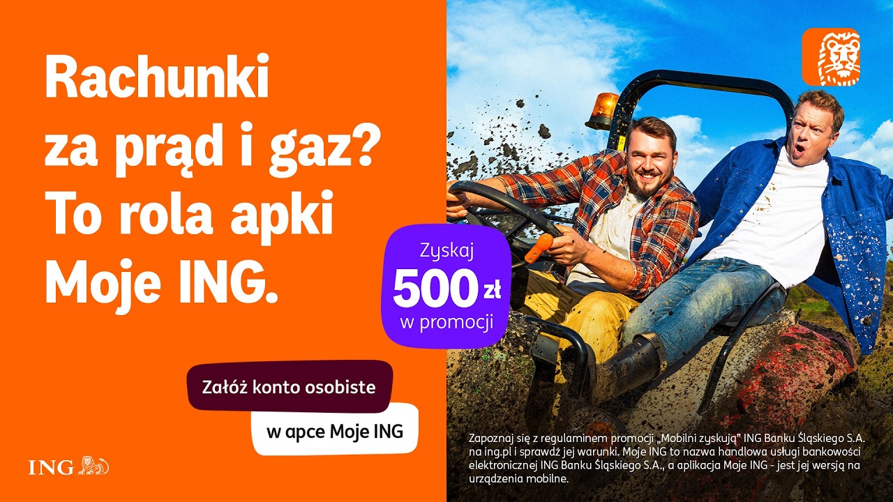 Rachunki za prąd i gaz? To rola apki Moje ING
