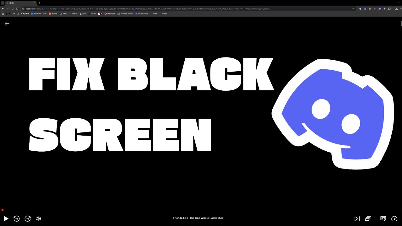 How to fix black screen when streaming Netflix, Disney, Hulu on Discord (2025)