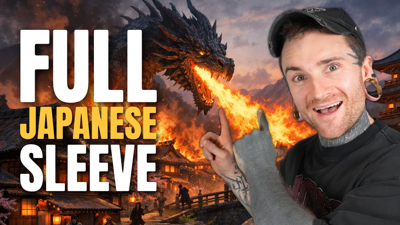 Hand to Shoulder Japanese Dragon Sleeve!