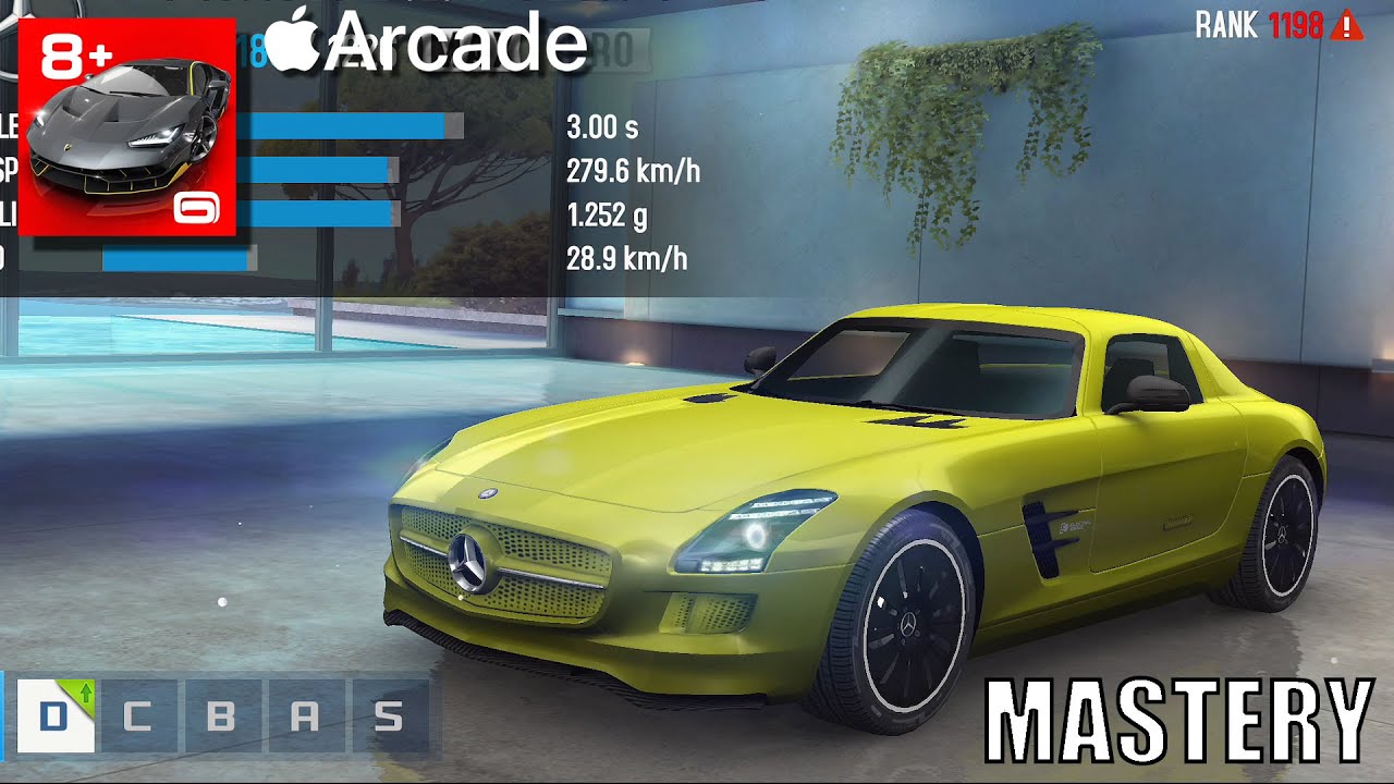 Asphalt 8 Airborne+ Mastery - Part 36 - D-Class Series: Mercedes Benz SLS AMG Electric Drive