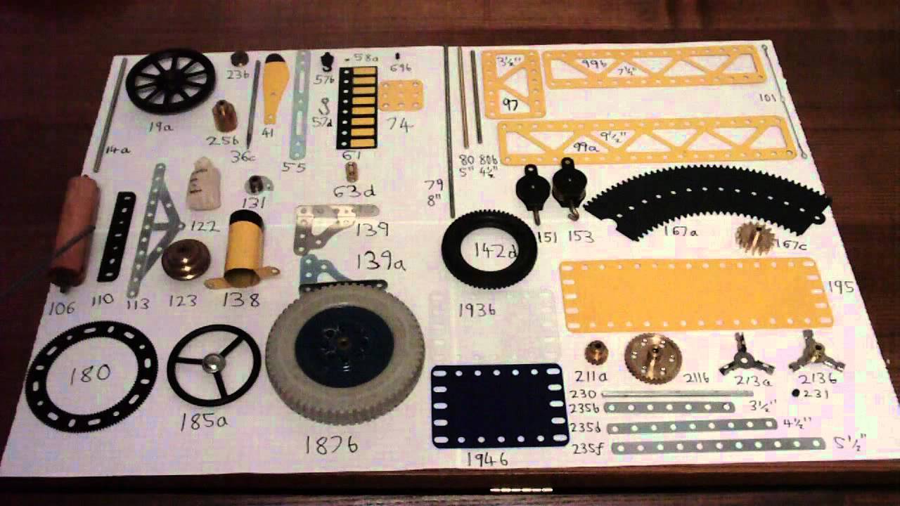 Meccano 1970's non-set 10 parts