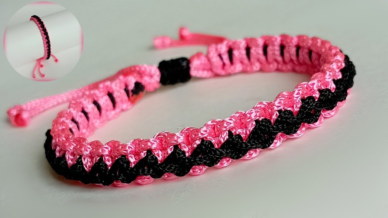 Diy macrame bracelet || How to make macrame bracelets || Macrame bracelet tutorial | Thread bracelet