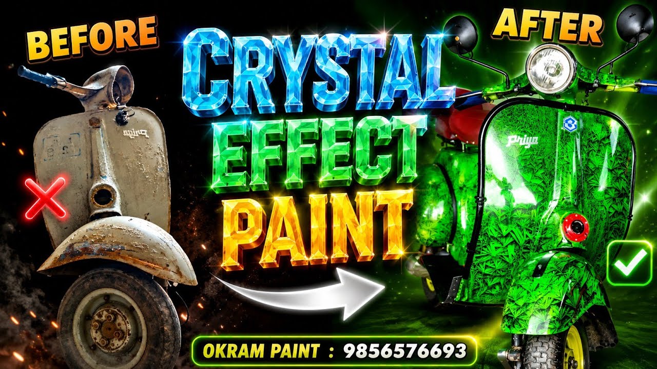 crystal effect ✅😱🤷#kangleipak #automobile #crystal #candypaintz #viralvideo#Manipurviral#shortvideo