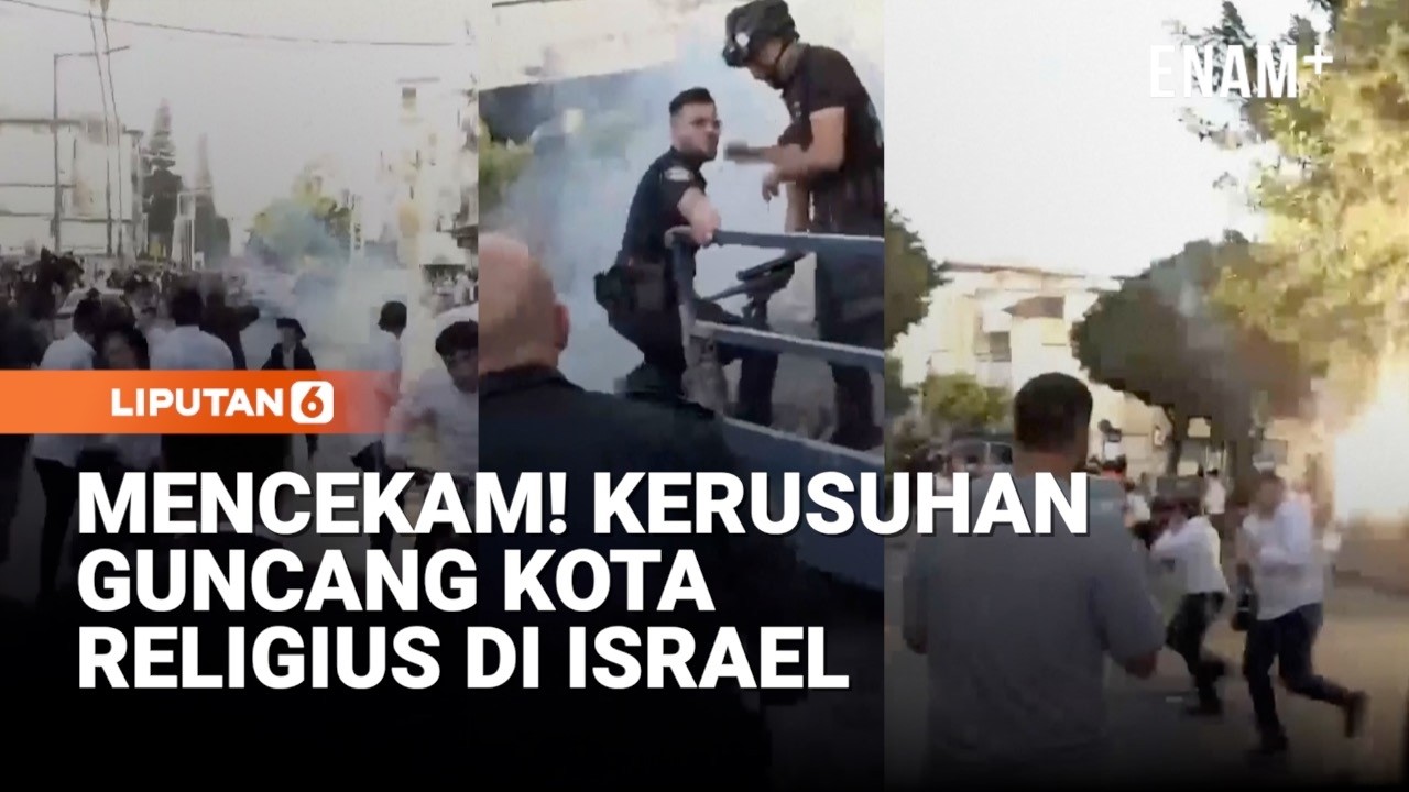Motor Polisi Dibakar, Mobil Dibalik: Kerusuhan Guncang Kota Religius Israel | Liputan6