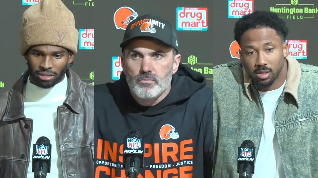 Kevin Stefanski, Myles Garrett, Shedeur Sanders Postgame Press Conference | December 7, 2025