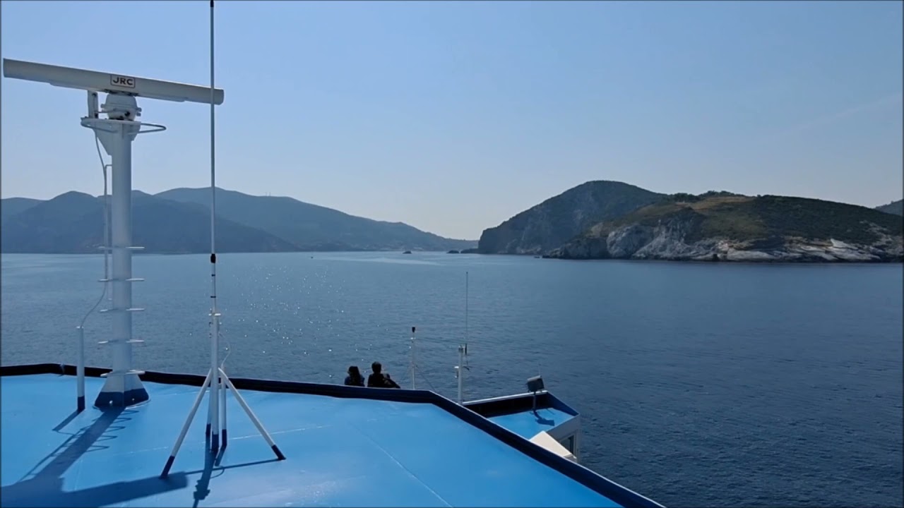 Ferry trip from Skiathos to Skopelos. September 2021