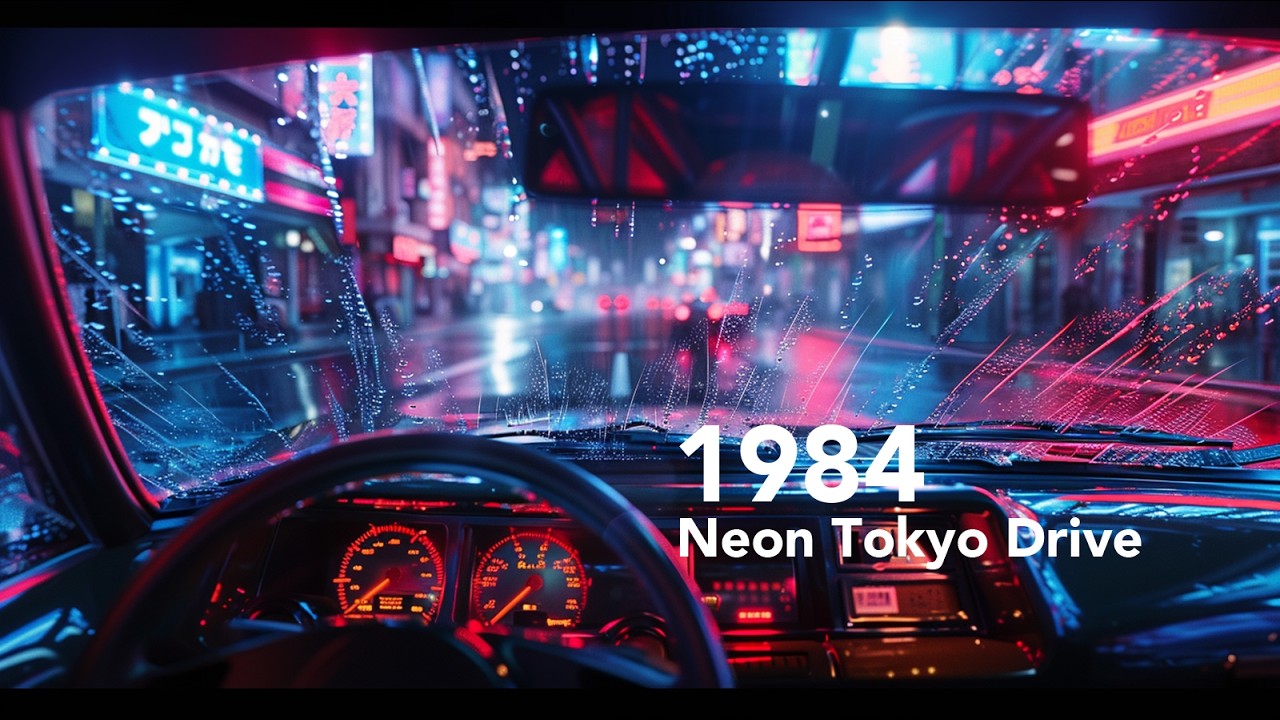 80s Japanese City Pop 🌃 Night Drive Tokyo | 雨の夜・東京ドライブBGM