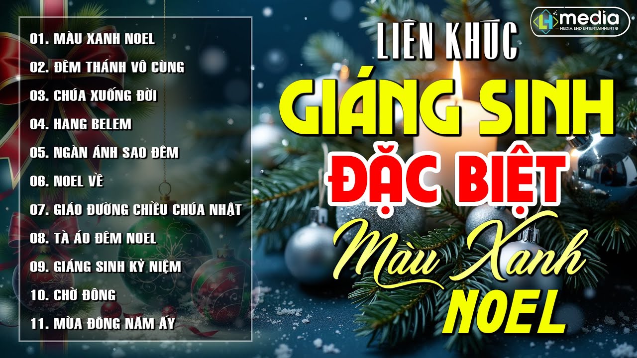 LK Nhạc Noel 2025 - 2026 Đặc Biệt Hay Ai Cũng Th&iacute;ch Nghe | Nhạc Gi&aacute;ng Sinh Bất Hủ ▶ M&agrave;u Xanh Noel