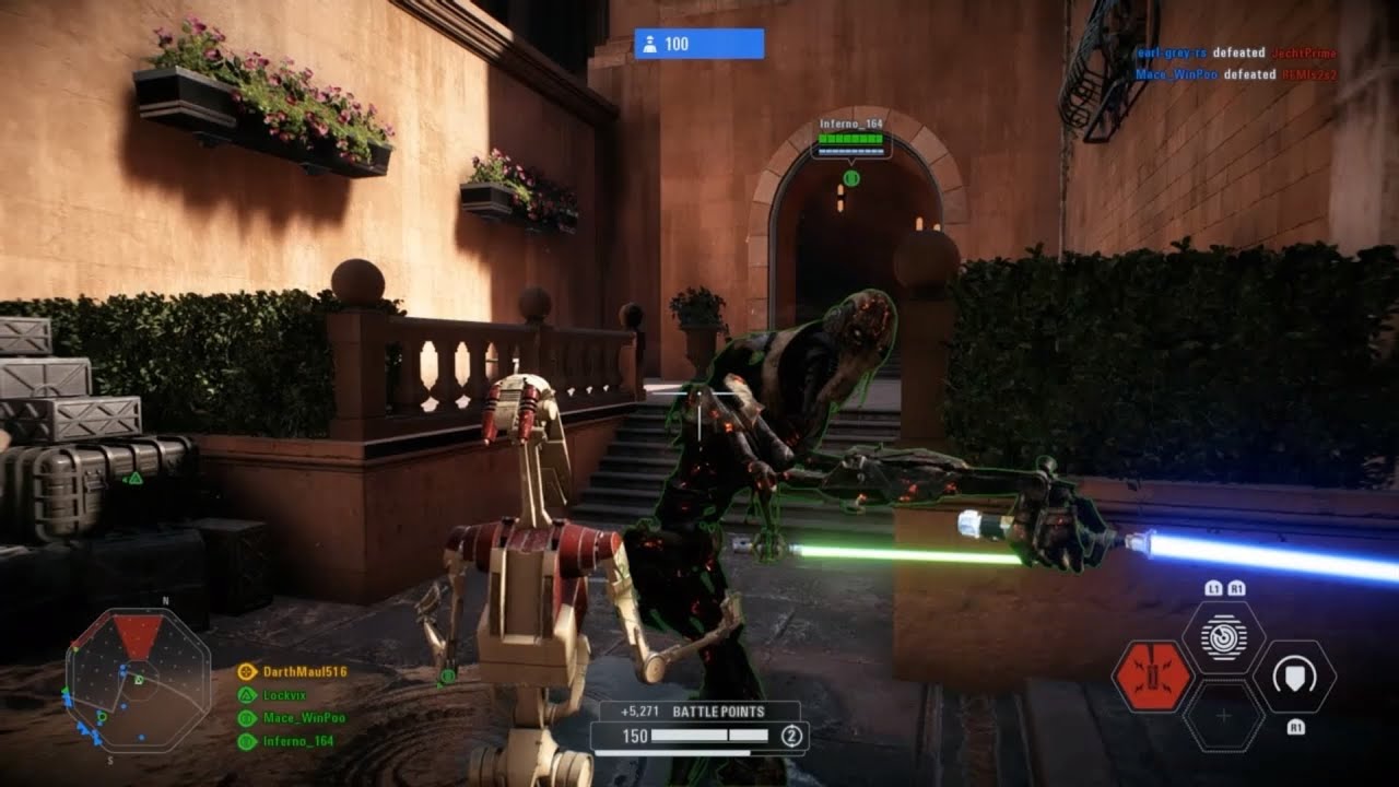 Star Wars Battlefront 2- B1 Battle Droid Supporting Their Heroes Leading the Charge | Naboo Invasion