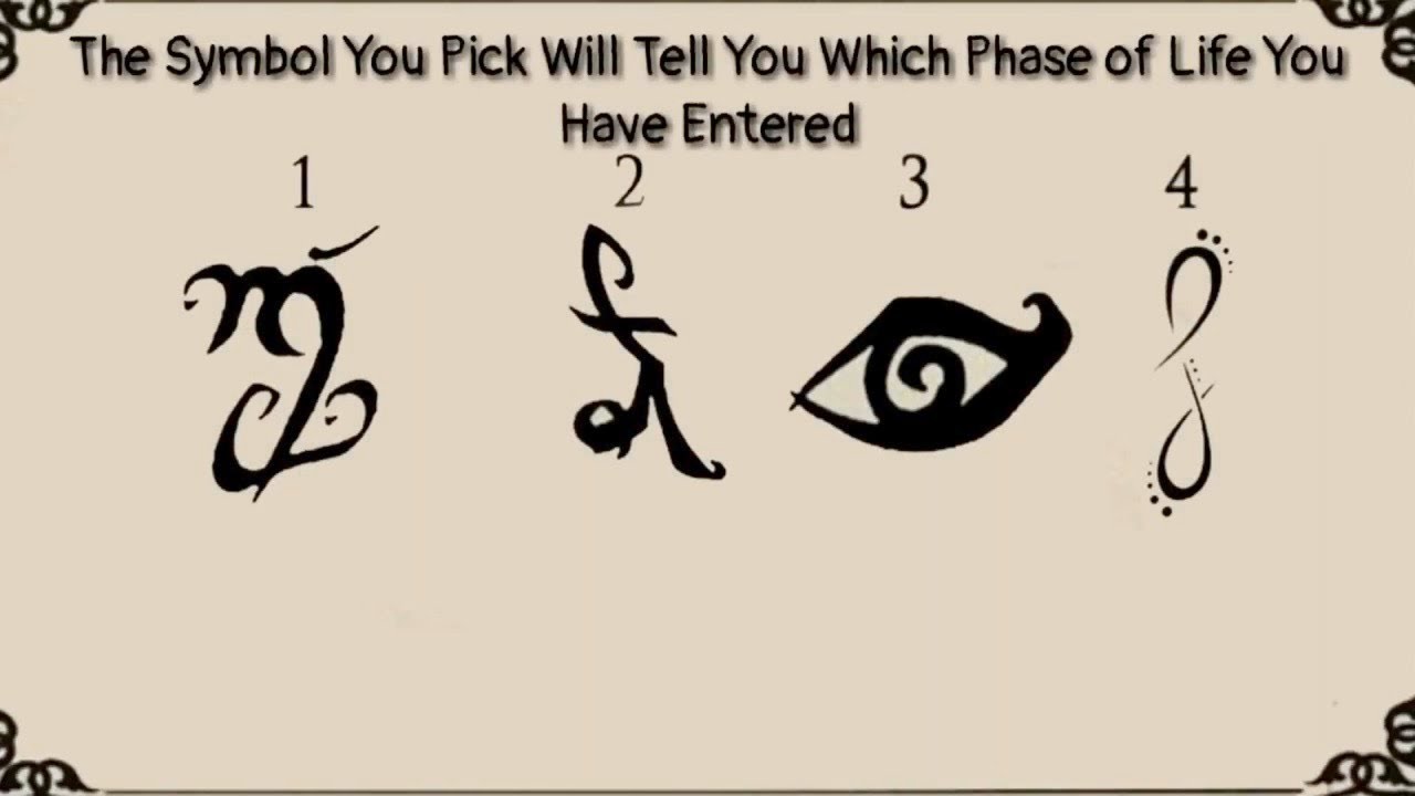 Pick a Symbol - Find Out Which Phase Of Life You Have Entered