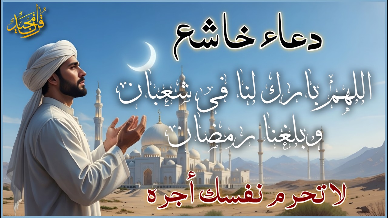 دعاء فى شعبان 🌙 دعاء يفتح لك أبواب الرحمة ويغيّر قدرك | لا تفوّت هذه اللحظات المباركة