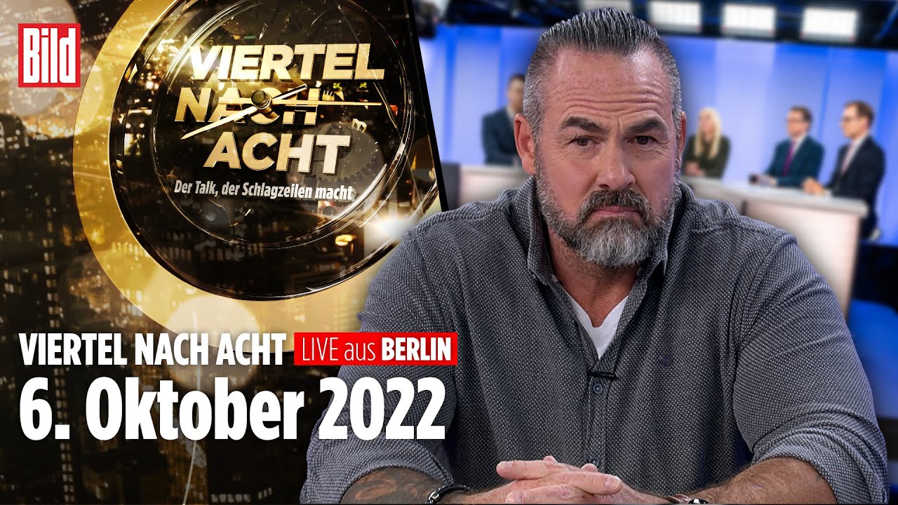 🔴 Viertel nach Acht – 6. Oktober 2022 | u.a. mit Carsten Stahl, Henryk M. Broder