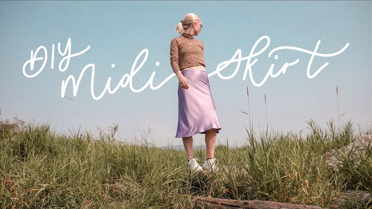 DIY Midi Skirt | HOW TO MAKE A BIAS SATIN SLIP SKIRT | Cloning my favourite skirt | THRIFT FLIP