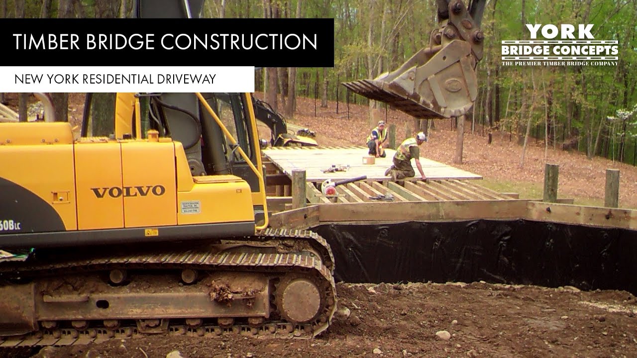 How To Build A 50-Foot Pile-Supported Vehicular Bridge | York Bridge Concepts & Carlton Architecture