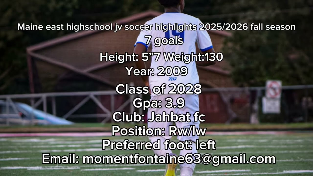 David Elie Fontaine maineast highlights soccer