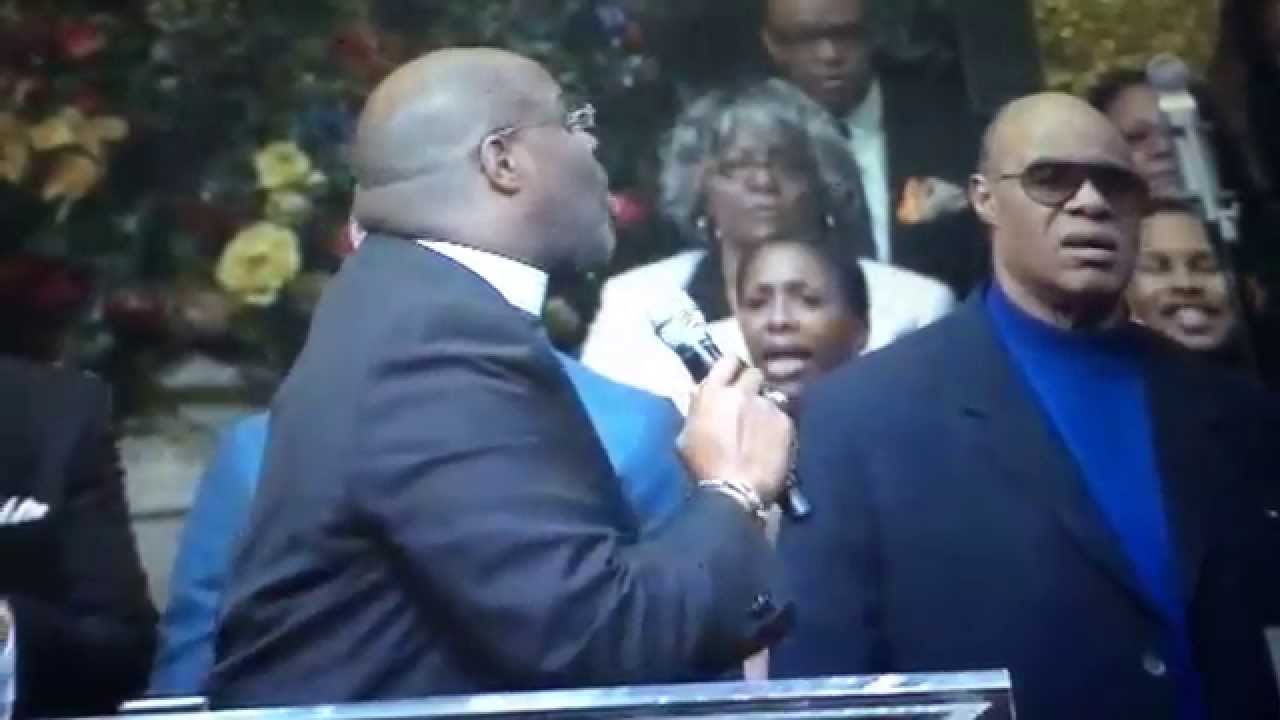 Andrae Crouch Funeral Marvin Winans singing