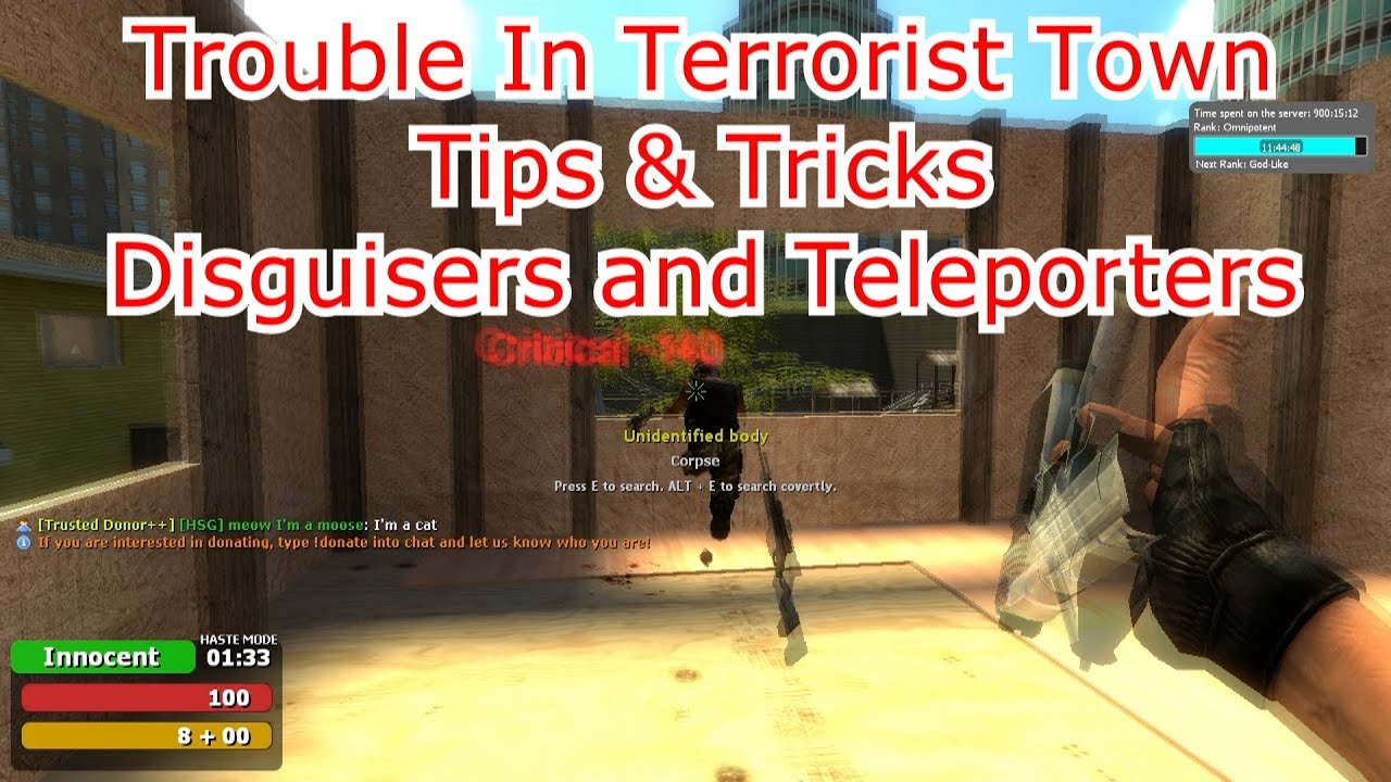 TTT: Traitor Tips And Tricks - Disguisers and Teleporters