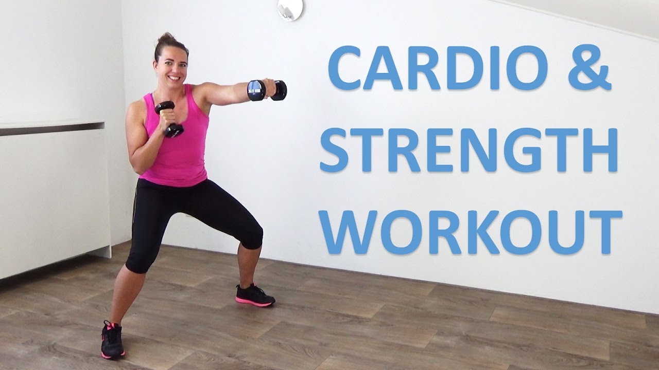 40 Minute Cardio & Strength Combination Workout for Beginners and Intermediate