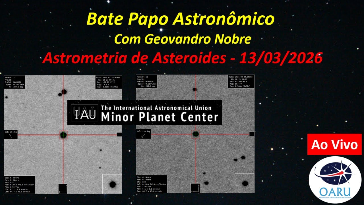 Bate Papo Astronômico  - Astrometria de Asteroides (LS-336)
