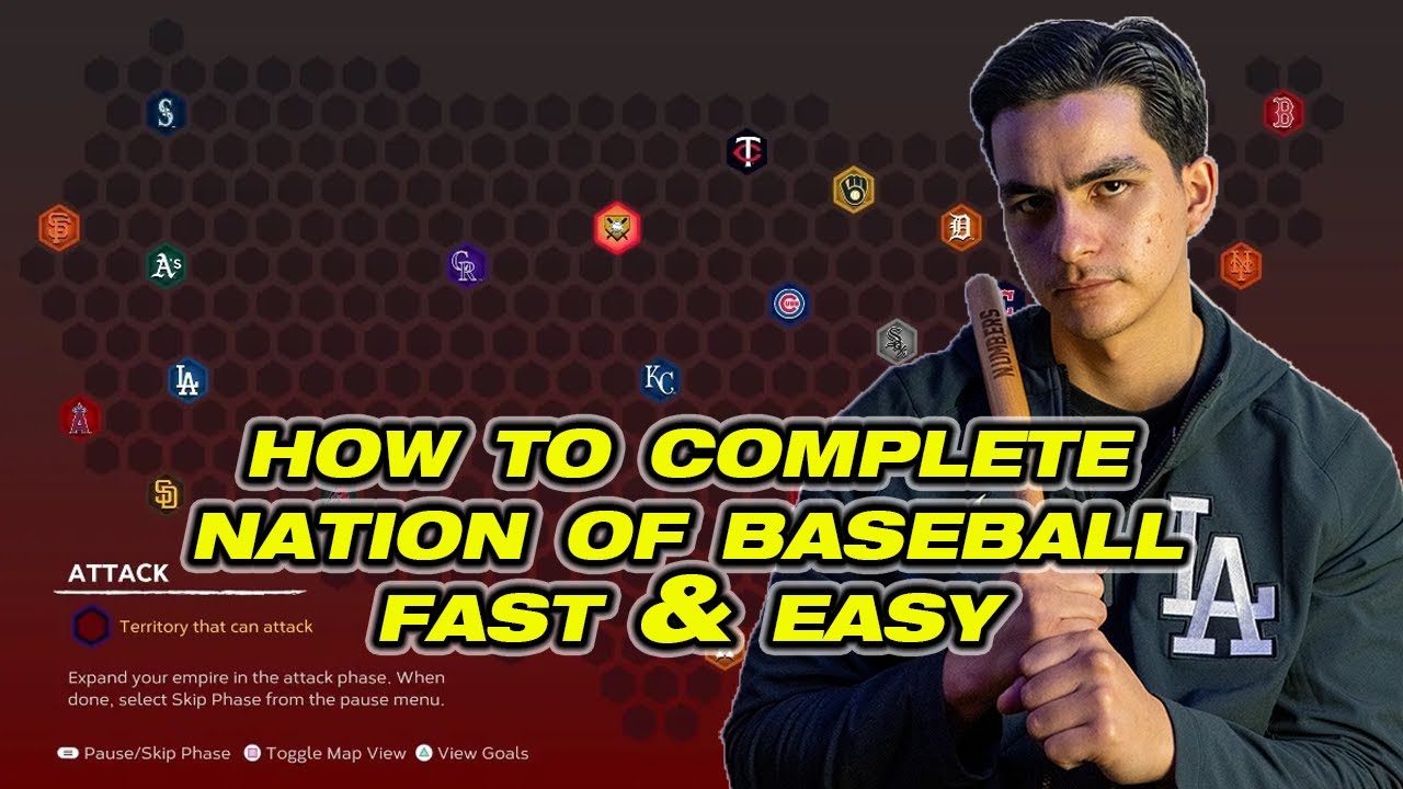HOW TO COMPLETE NATION OF BASEBALL CONQUEST IN MLB THE SHOW 24!
