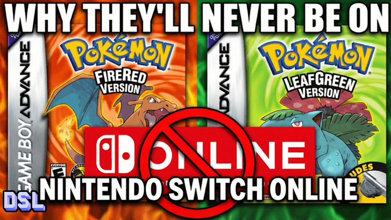Pokemon FRLG НИКОГДА не появится в онлайн-режиме Nintendo Switch.