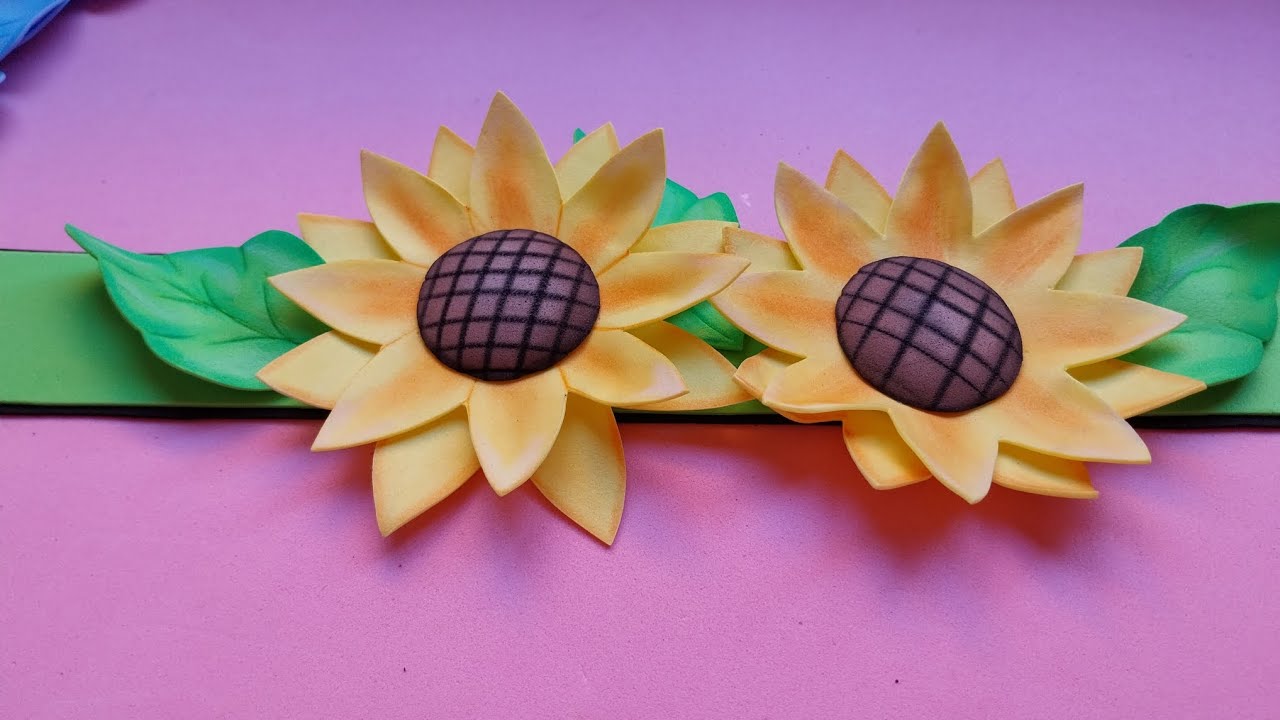 Diy: como fazer girasol de eva