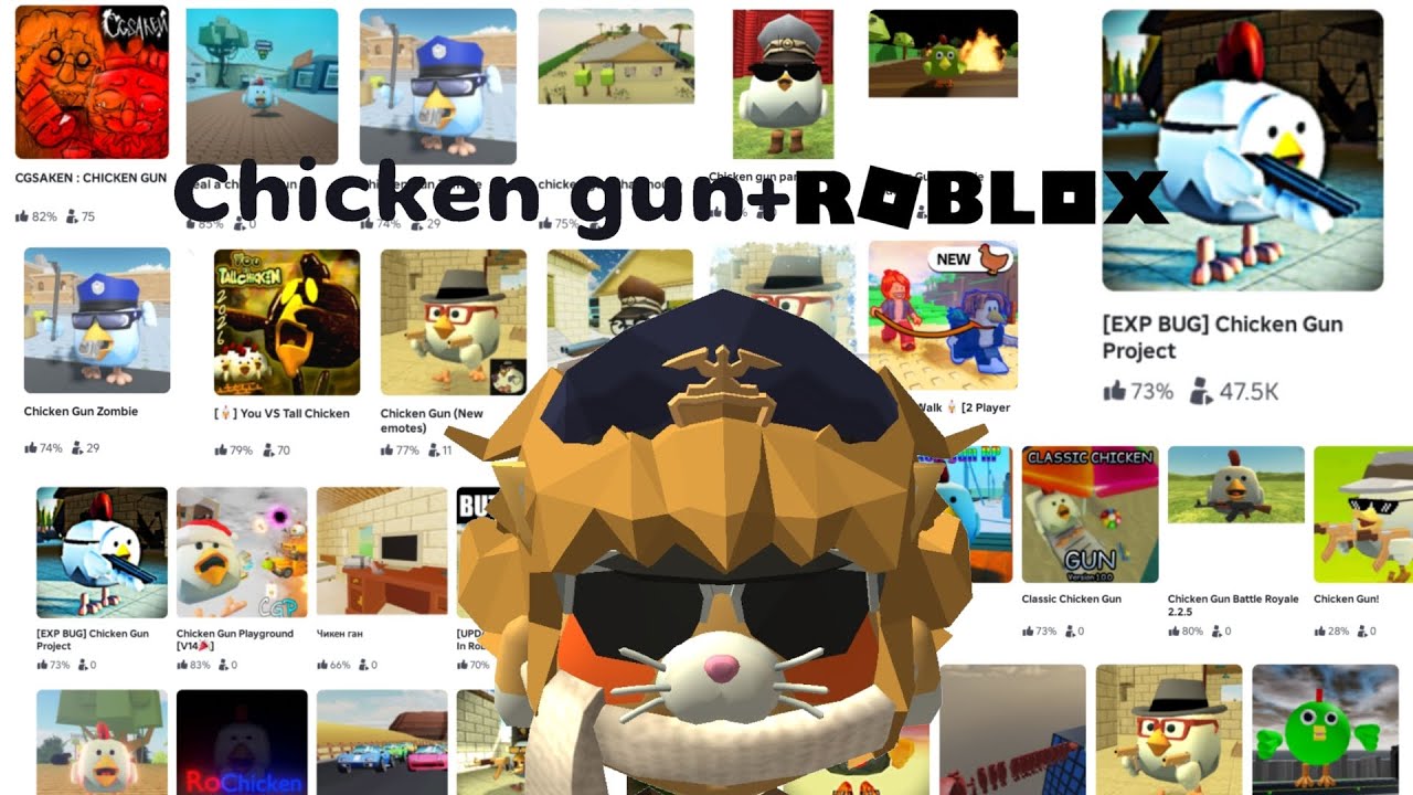 Chicken gun в Roblox.... | В это играет 47К?