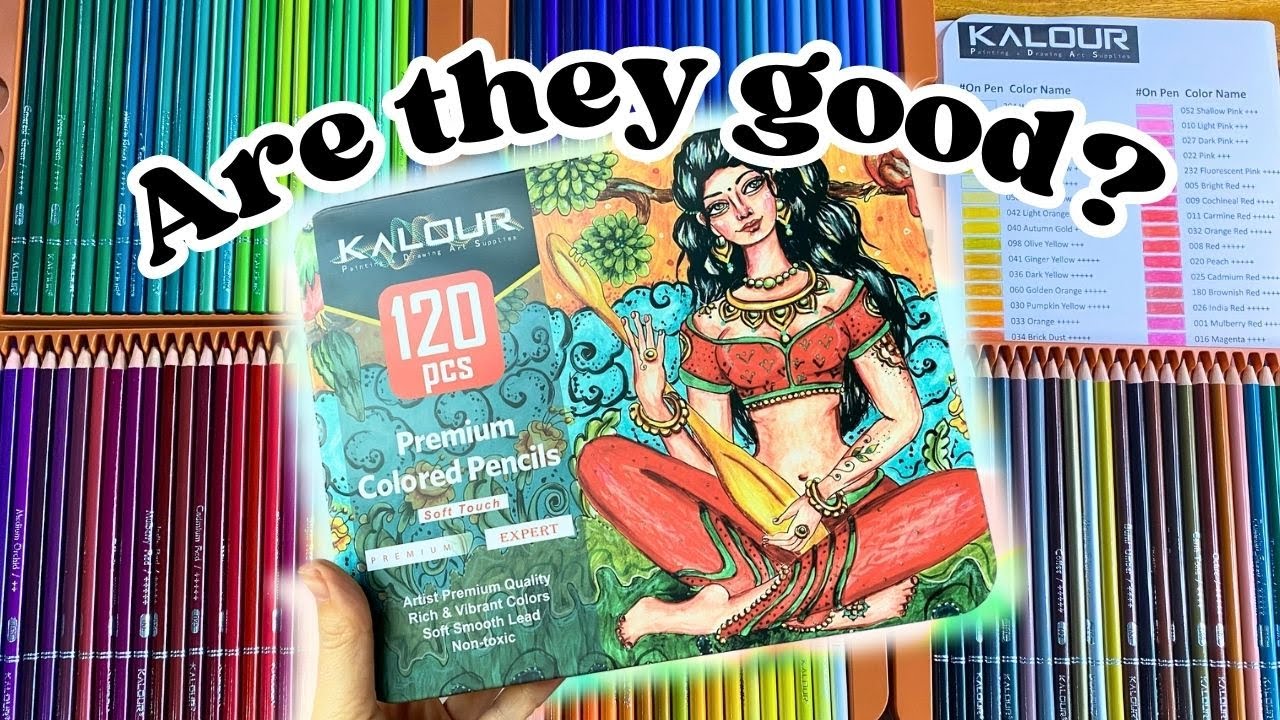KALOUR Colored Pencils✨120 Set | UNBOXING & FIRST IMPRESSIONS 