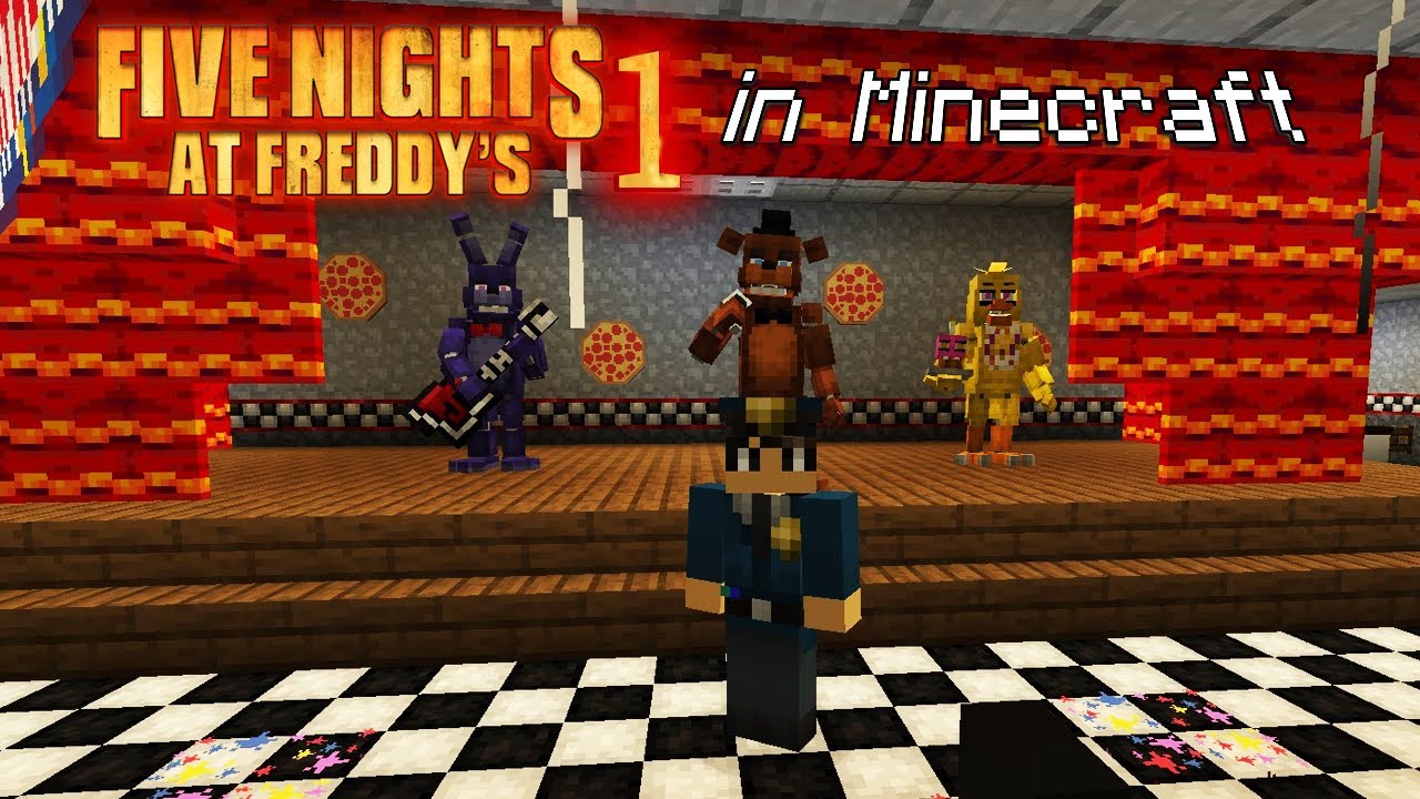 Building CUSTOM Freddy Fazbear's Pizzeria in Minecraft