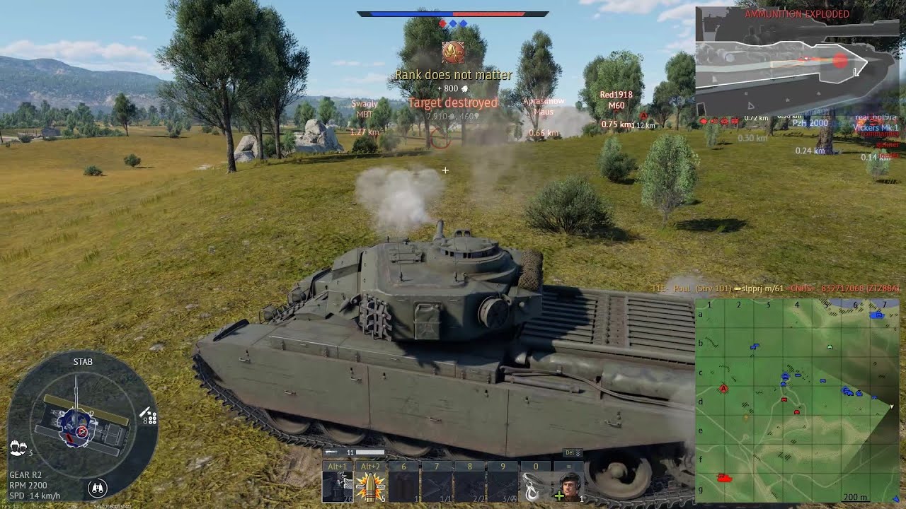 War Thunder; Strv 101; Definitely not my favorite tank, especially in full uptiers; Ground Arcade