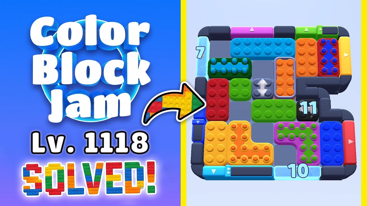 Color Block Jam Poziom 1118 (1119) | Wszystkie zagadki rozwiązane! 🎯
