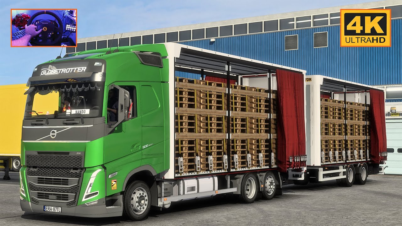 Volvo FH5 FH13 500 | Sofia - Novi Sad | ETS2 Gameplay 4K + wheel cam
