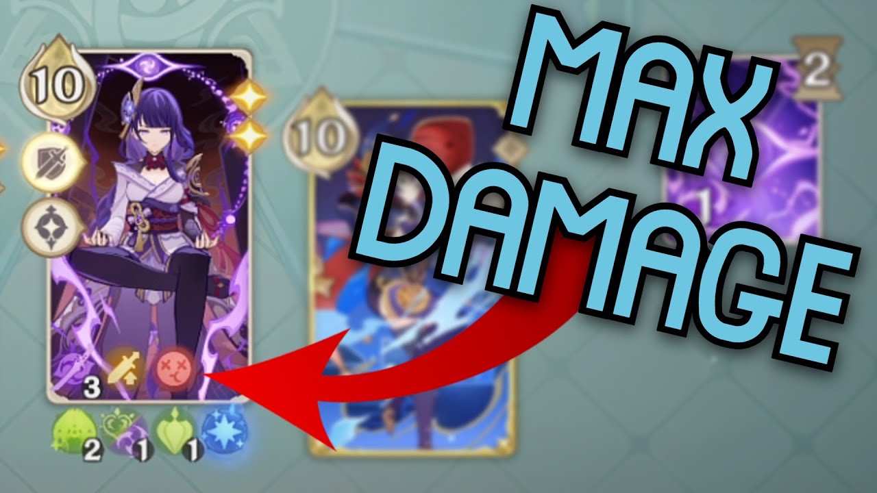 The 42 DAMAGE NUKE With Raiden | Genshin TCG