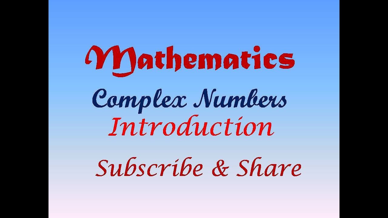 Complex Numbers | Introduction | In Tamil | Concepts & Basics | Power of i | Real and Imaginary Part
