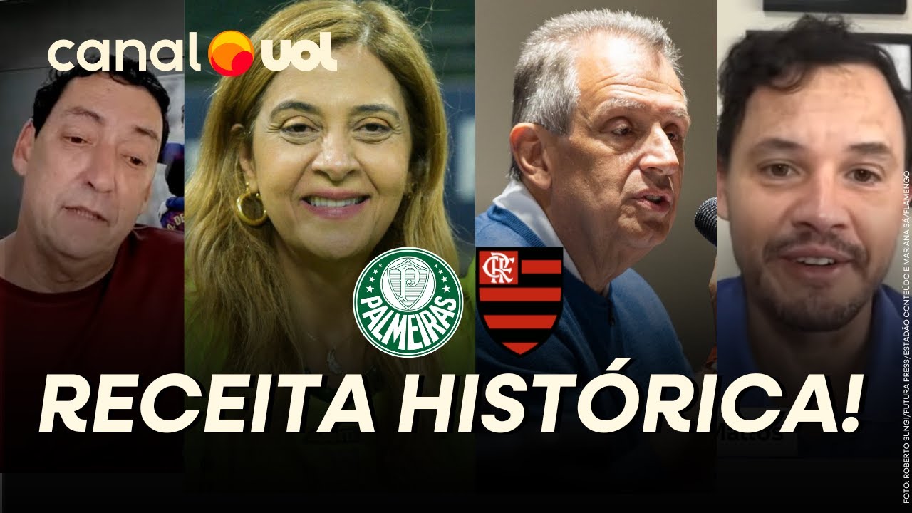 FLAMENGO E PALMEIRAS PROJETAM RECEITA RECORDE NA TEMPORADA 2025! CLUBES TÊM SALTO DE MEIO BILHÃO!