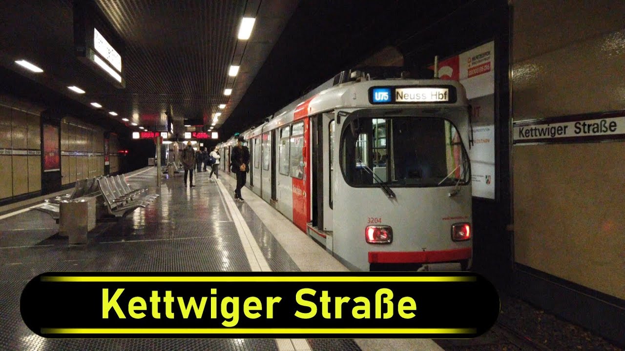 Stadtbahn Station Kettwiger Straße - Düsseldorf 🇩🇪 - Walkthrough 🚶