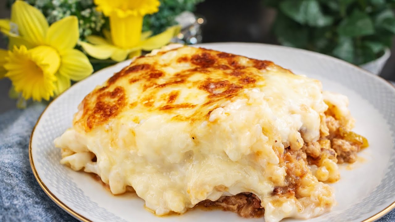 أطيب معكرونة بالبشاميل على الطريقة الذهبية 🤍🔥 طعم خرافي وسهلة جداً!