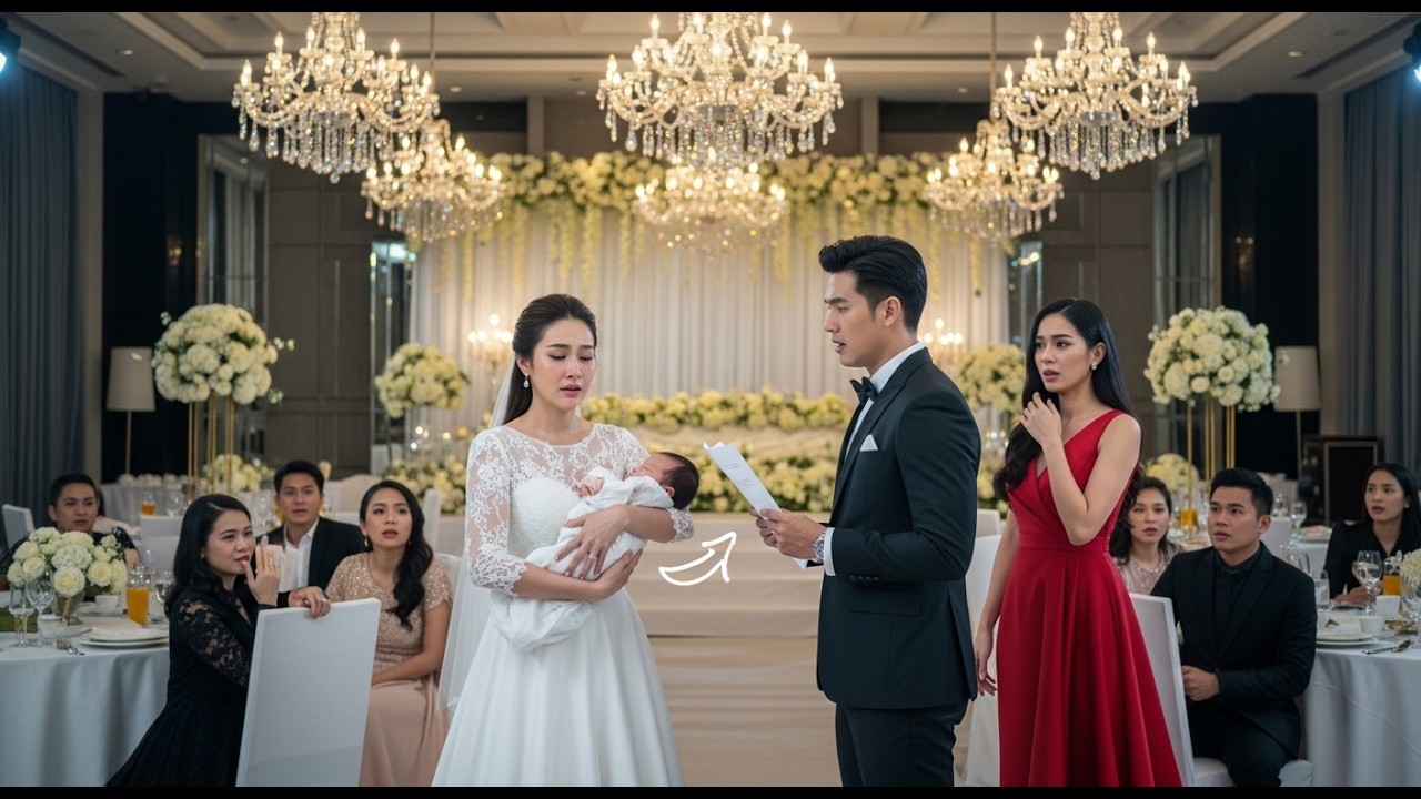 เพิ่งคลอดลูกไม่กี่วัน…สามียื่นหย่ากลางงานแต่ง! แต่คำตอบเธอทำแขกทั้งงานอึ้ง