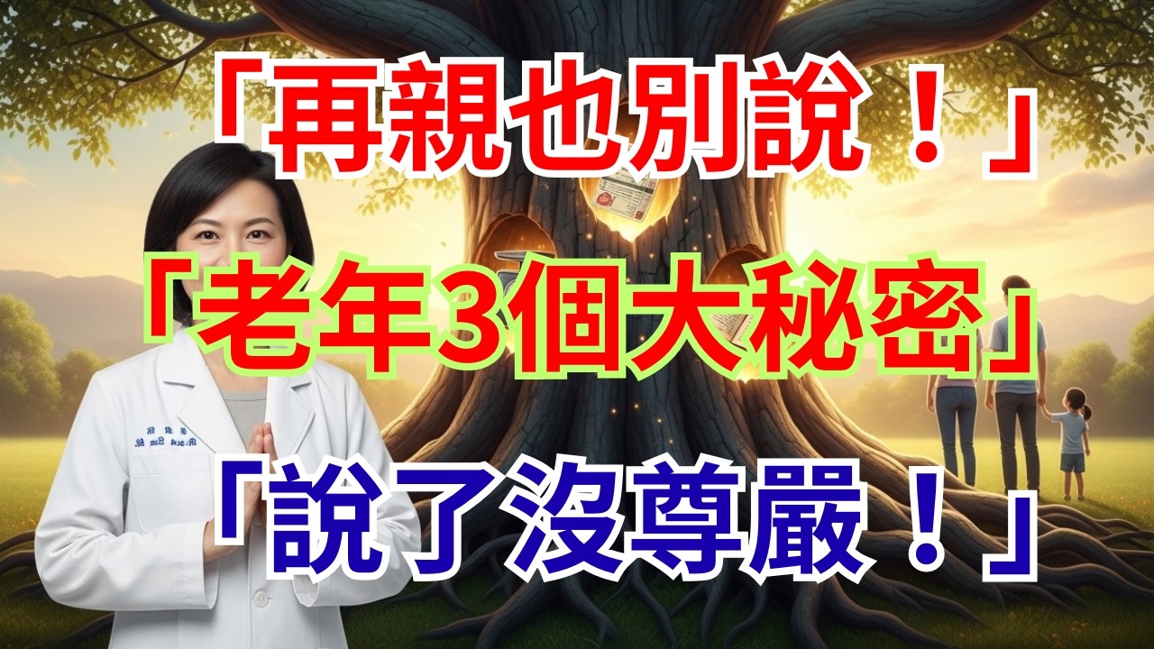 老年人不能說的「三個秘密」：守住底牌，晚年更幸福！