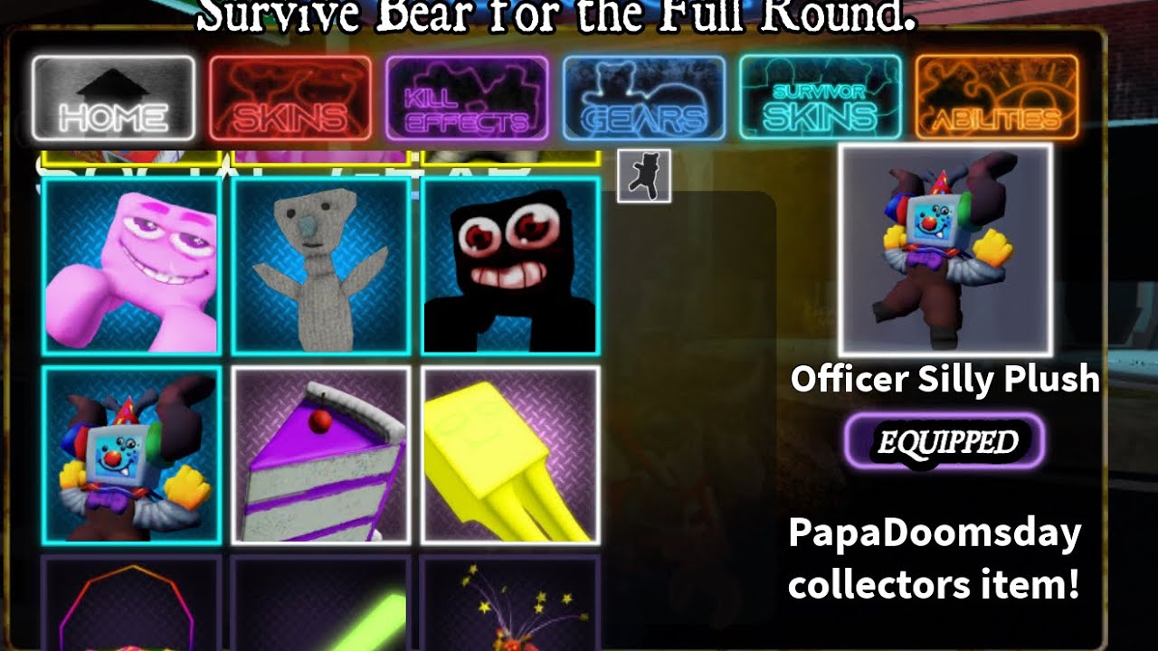 Bear* Meeting PapaDoomsday and getting Officer Silly Plush