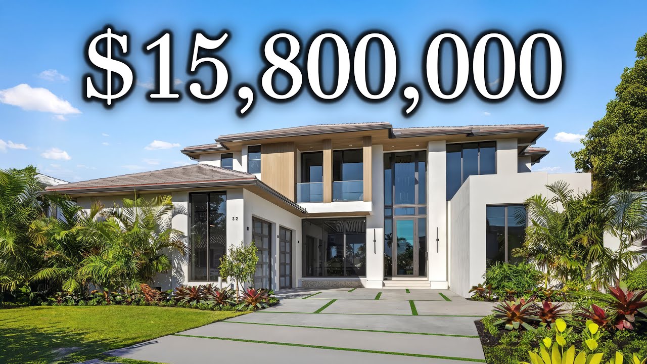 INSIDE a $15,800,000 Florida Mansion DIRECT OCEAN ACCESS | SEA RANCH LAKES