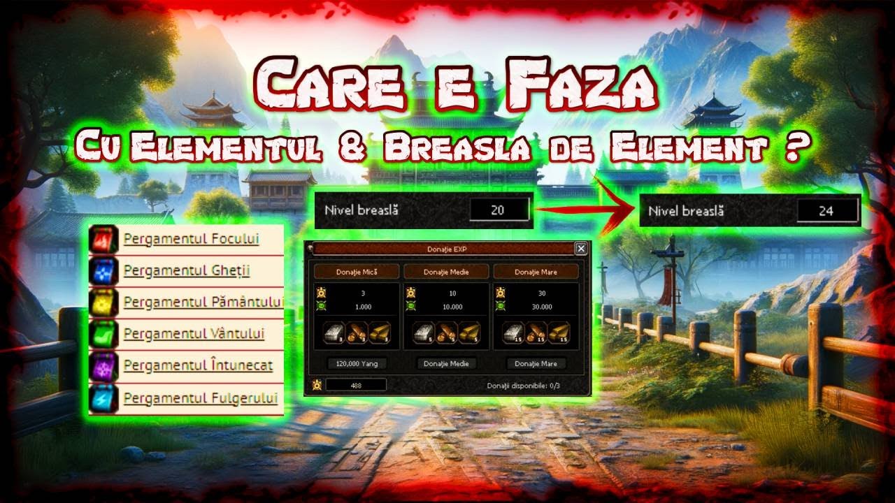 ⚡🔥Care e faza cu Elementul si Breasla de Element & Other Stuff❄️🍃 : Metin2 Ro #metin2