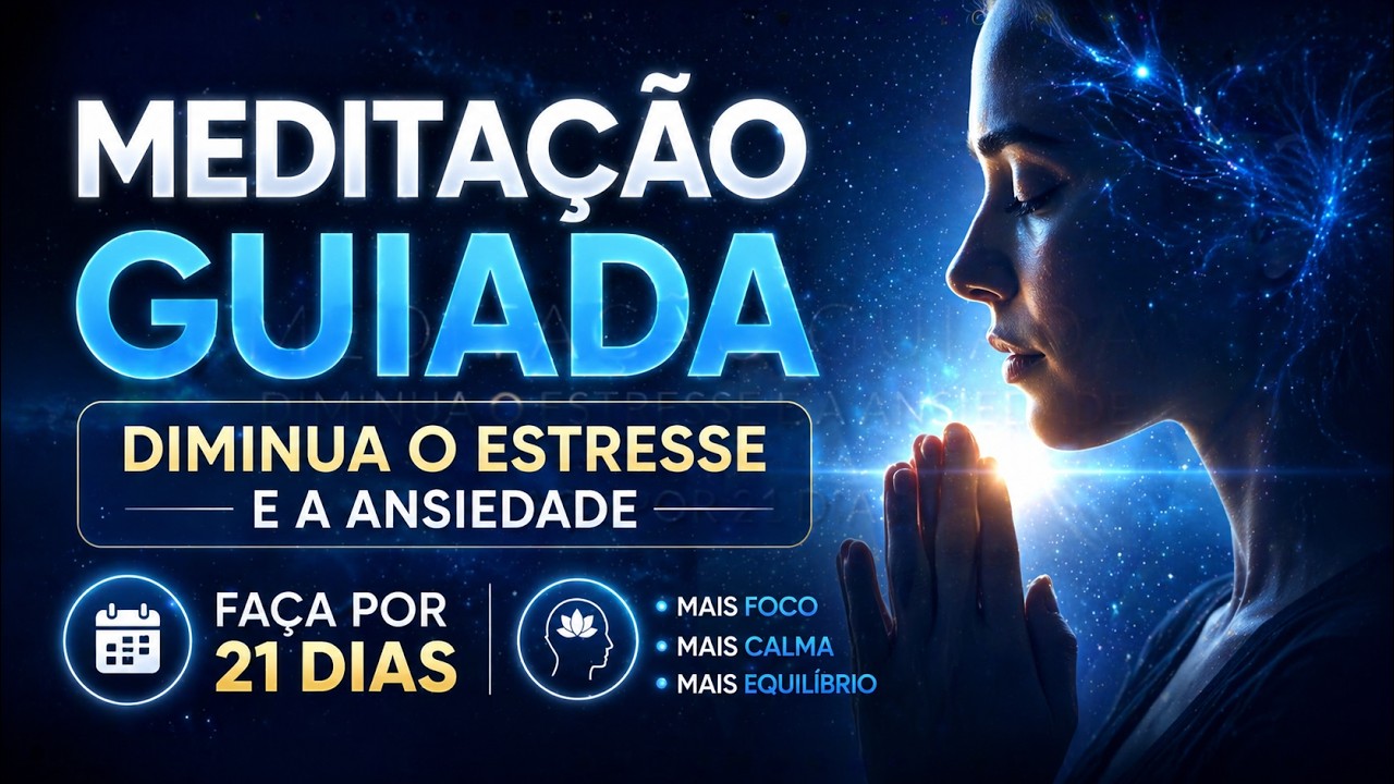 MEDITAÇÃO GUIADA: DIMINUA O ESTRESSE E A ANSIEDADE / FAÇA POR 21 DIAS