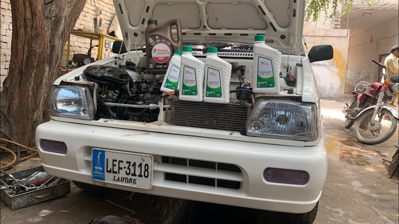 Suzuki mehran oil and coolant change