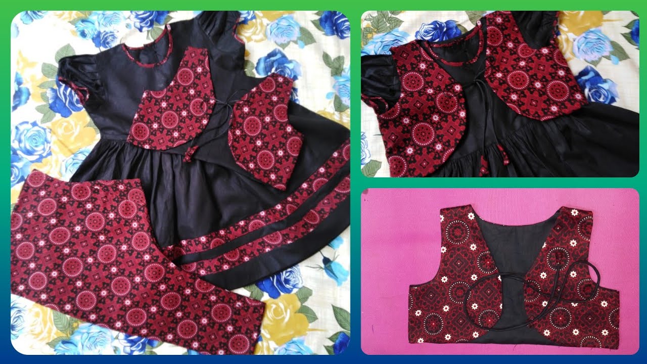 baby girl ajrak jacket cutting and stitching #ST Fashion Hub